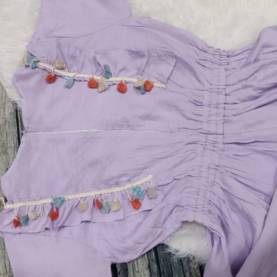 پیراهن دخترانه بنفش