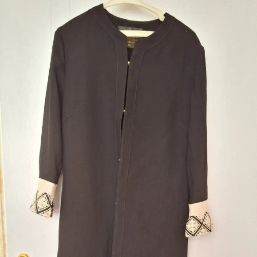 مانتو مشکی حریر بلند