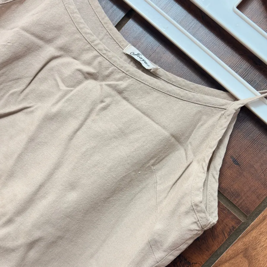 تاپ سارافون کتان دخترانه