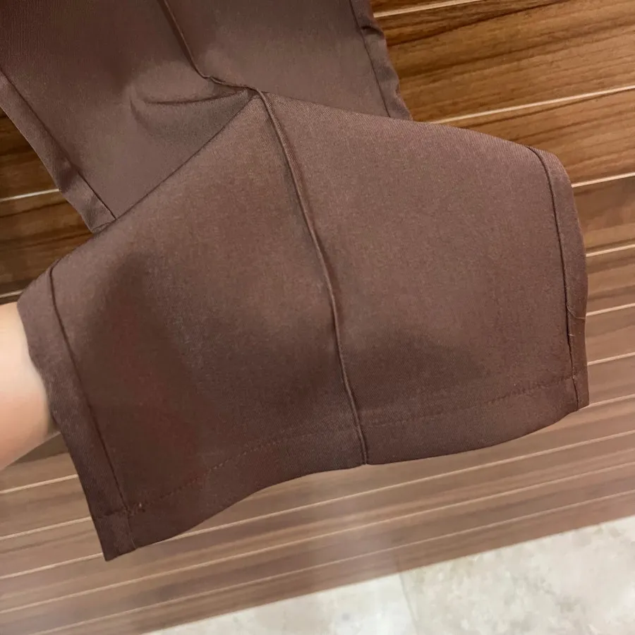 شلوار بگ قهوه ای موکا