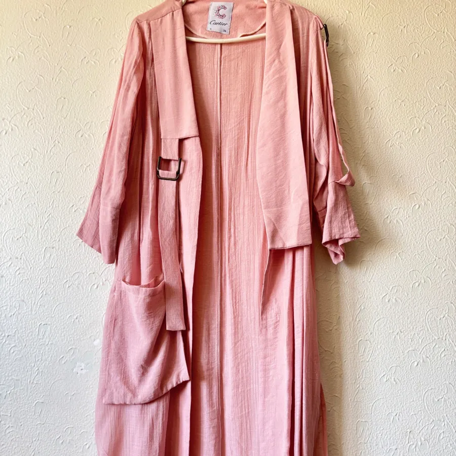 مانتو بلند صورتی