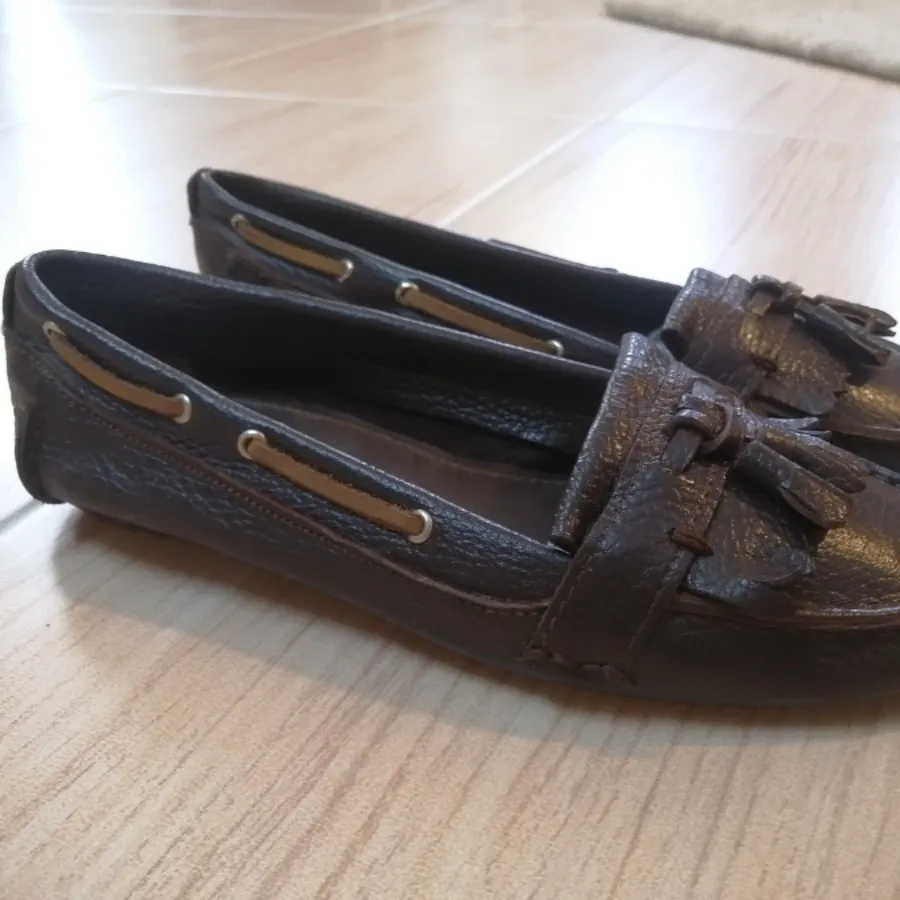 کفش کالج چرم خارجی