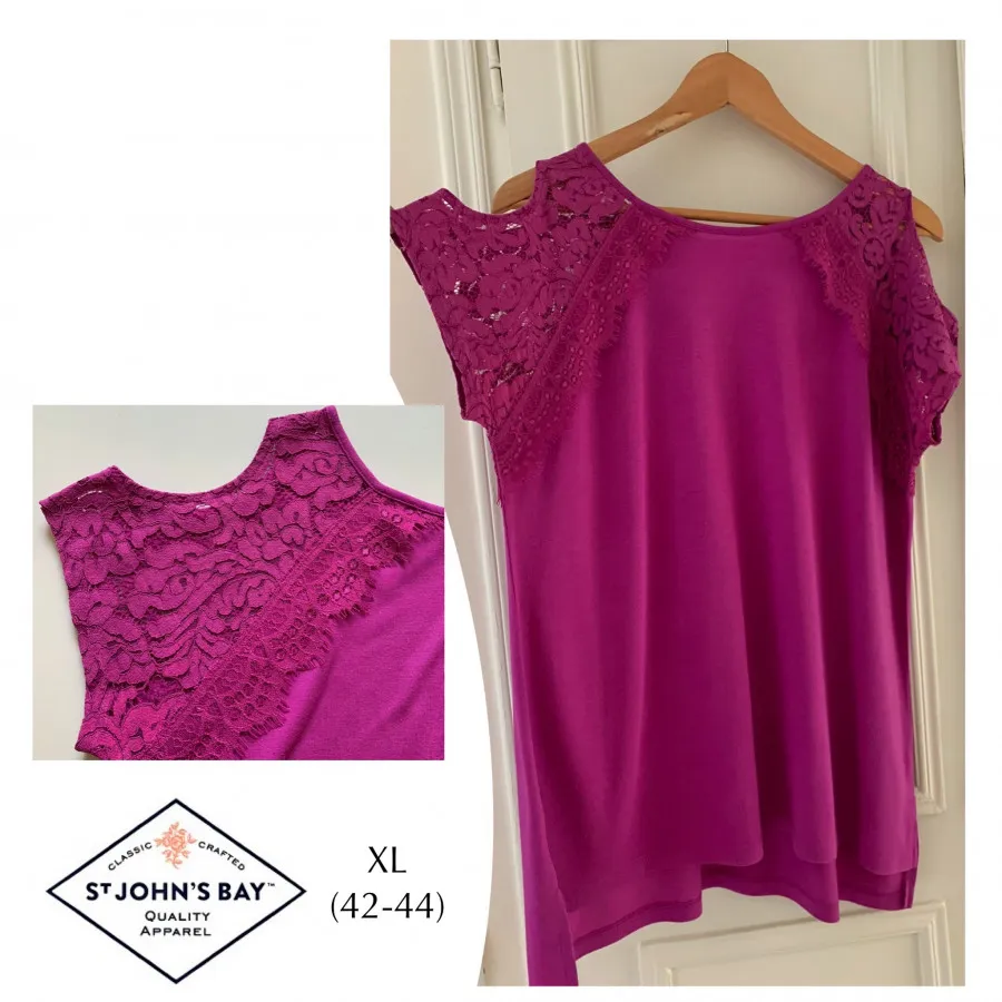 تی شرت دانتل دار