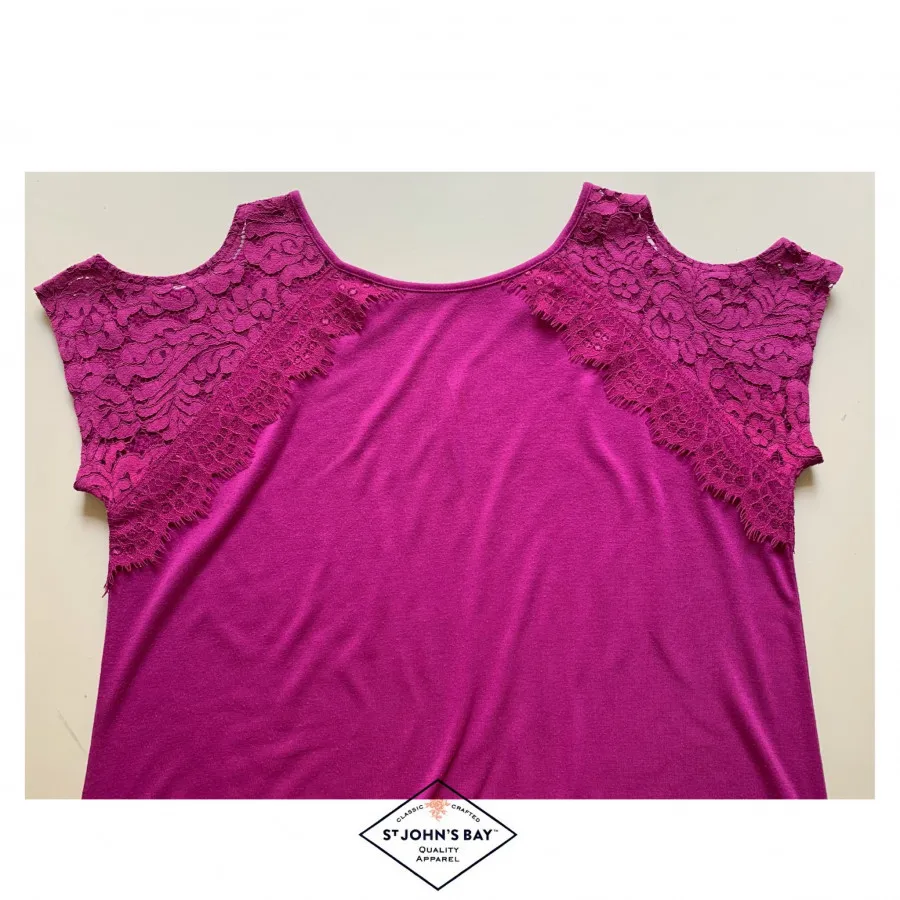 تی شرت دانتل دار