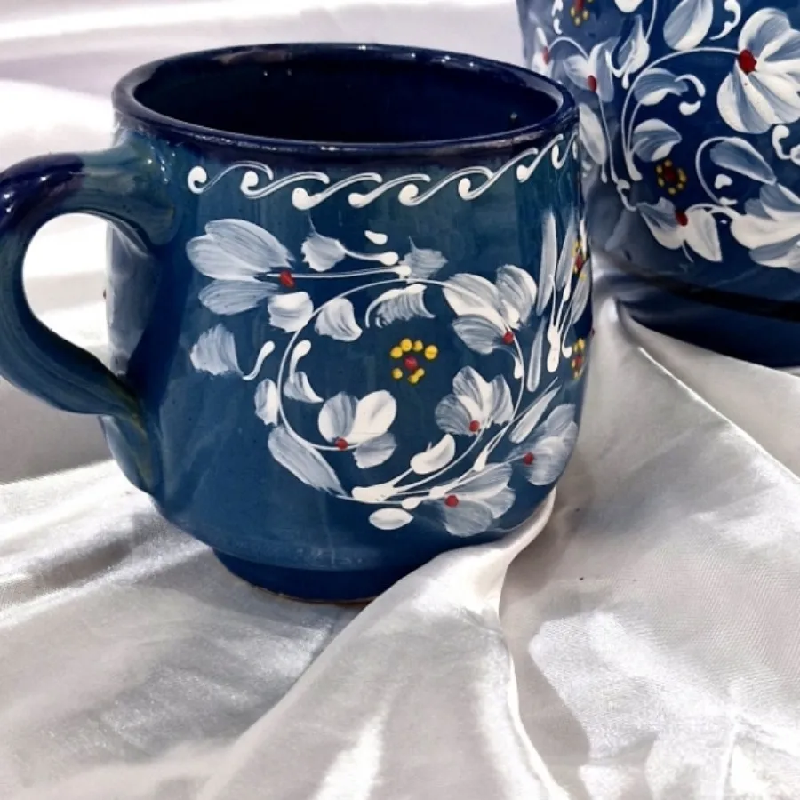 پارچه و لیوان سفالی طرح گ