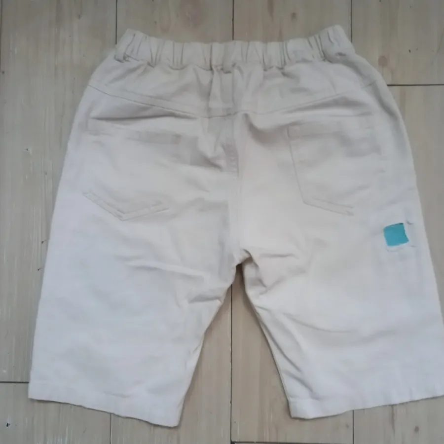 شلوارک سفید زاپ دار خارجی