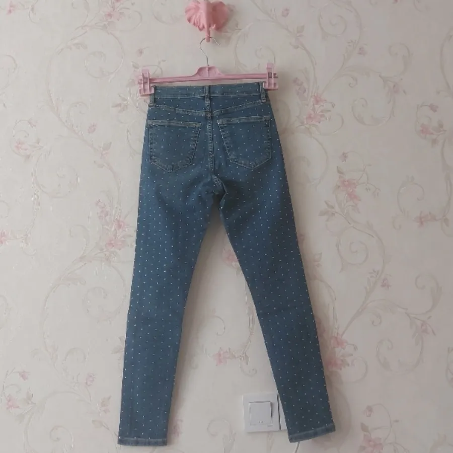 شلوار جین نگین دار ترک