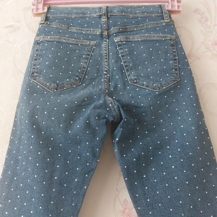 شلوار جین نگین دار ترک