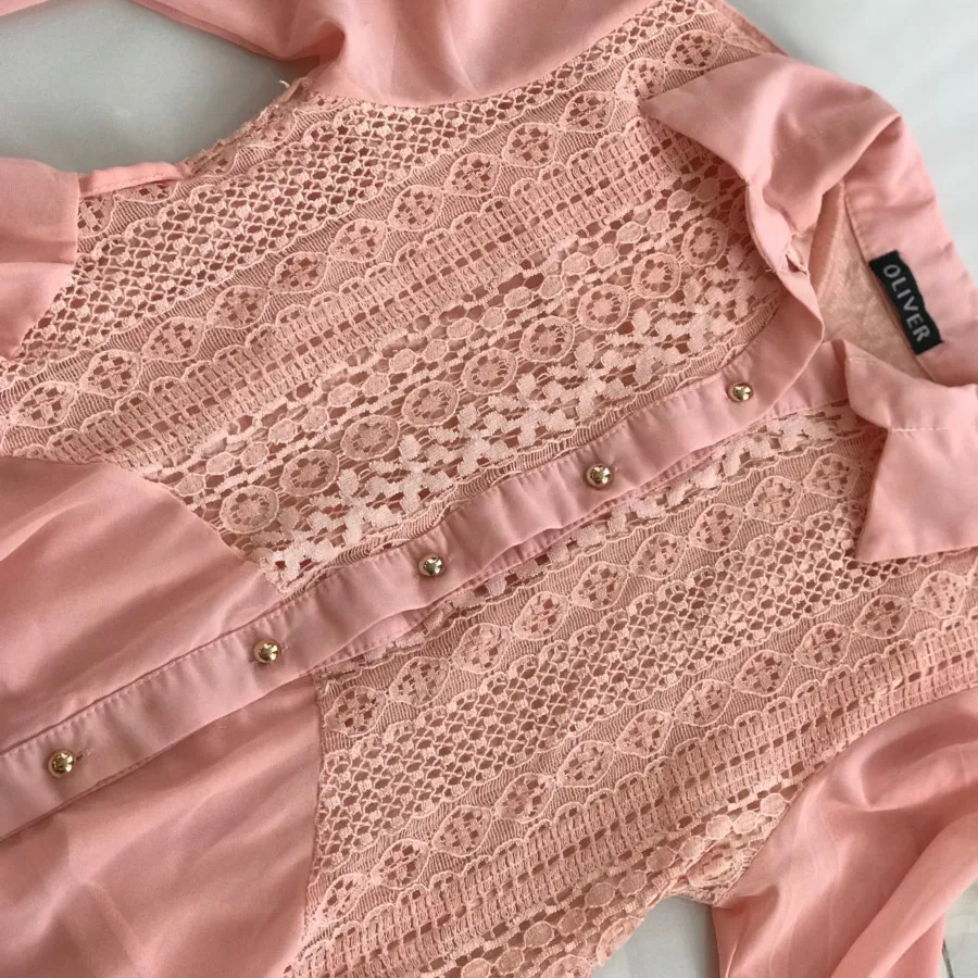 شومیز گیپور حریر آستردار