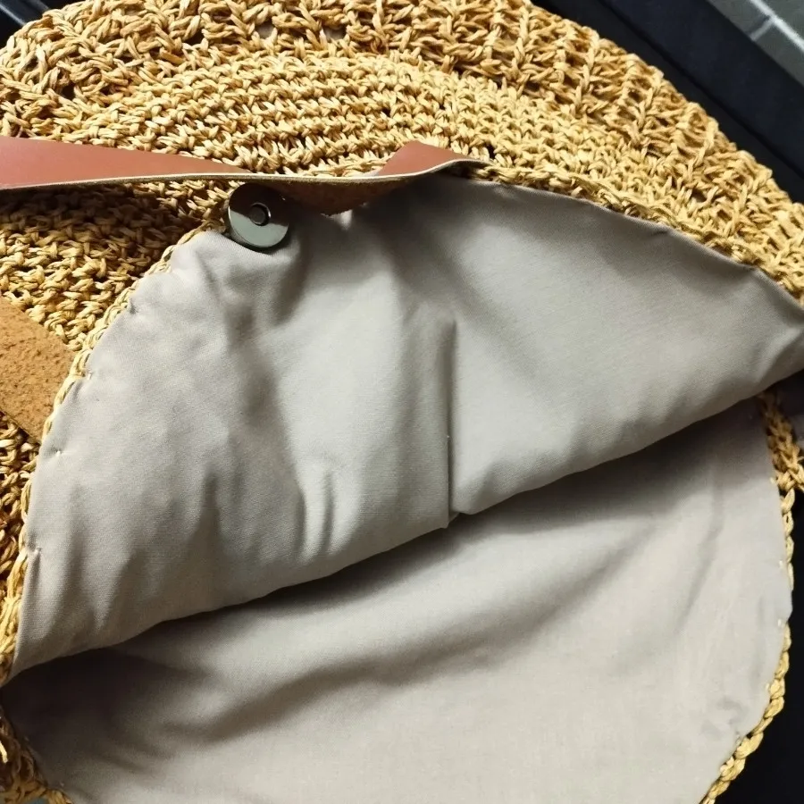 کیف دایره ای جنس رافیا