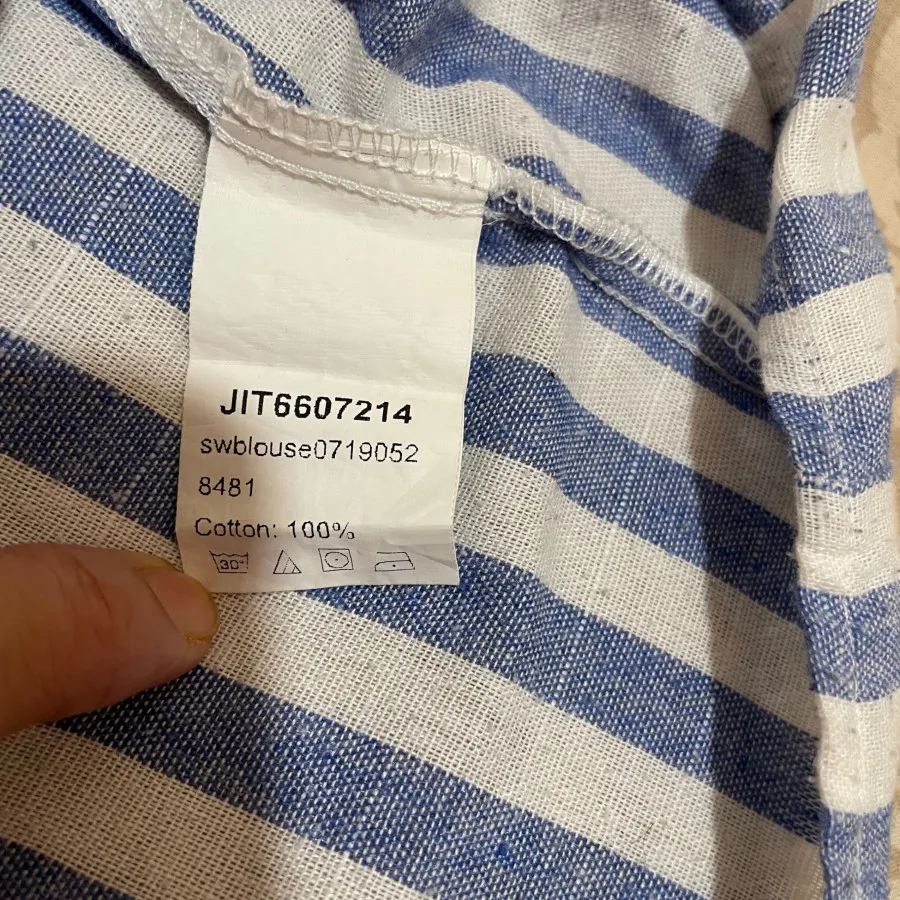 بلوز آستین کوتاه لینن