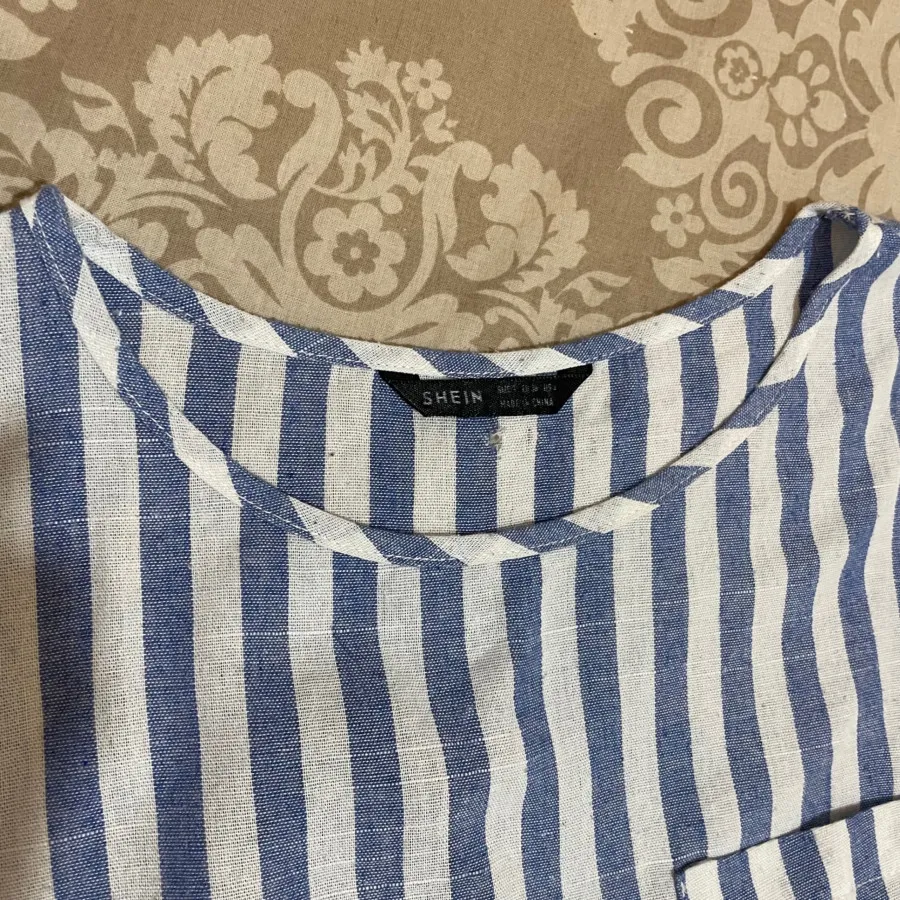 بلوز آستین کوتاه لینن