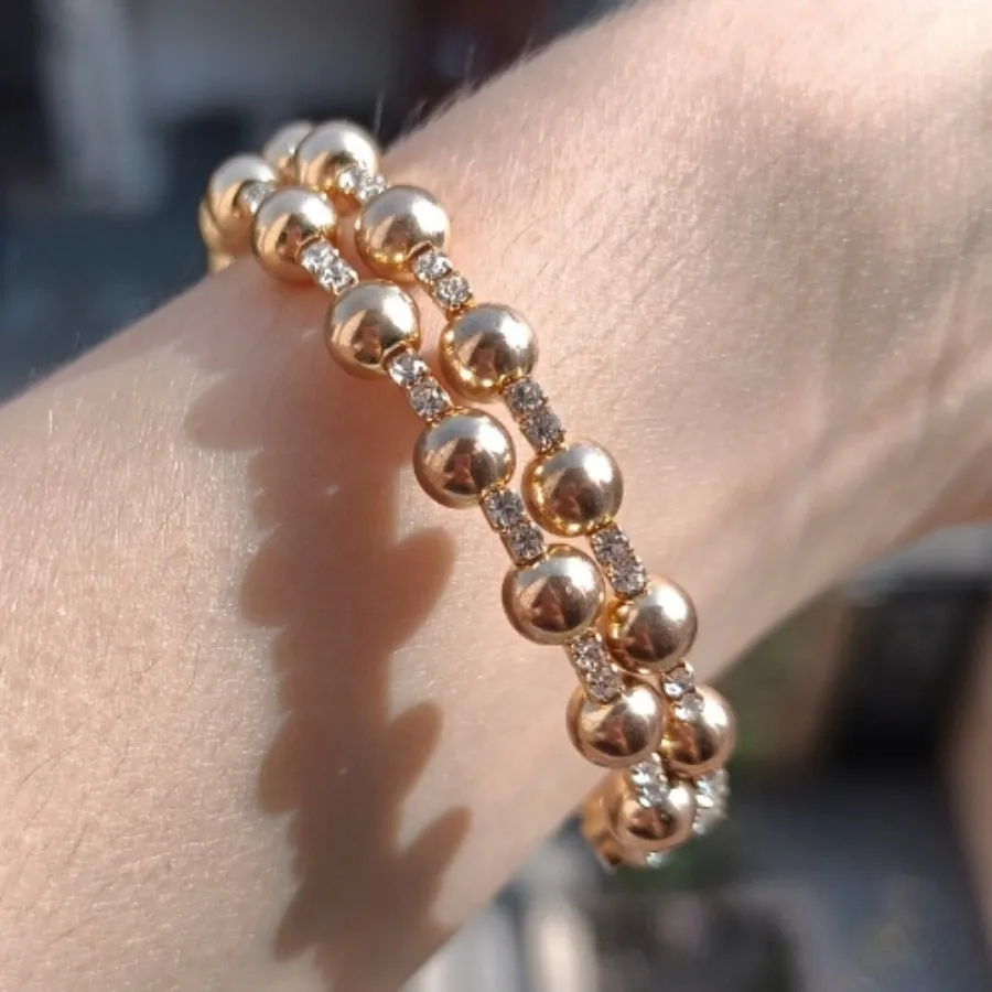 دستبند گوی طلایی وارداتی