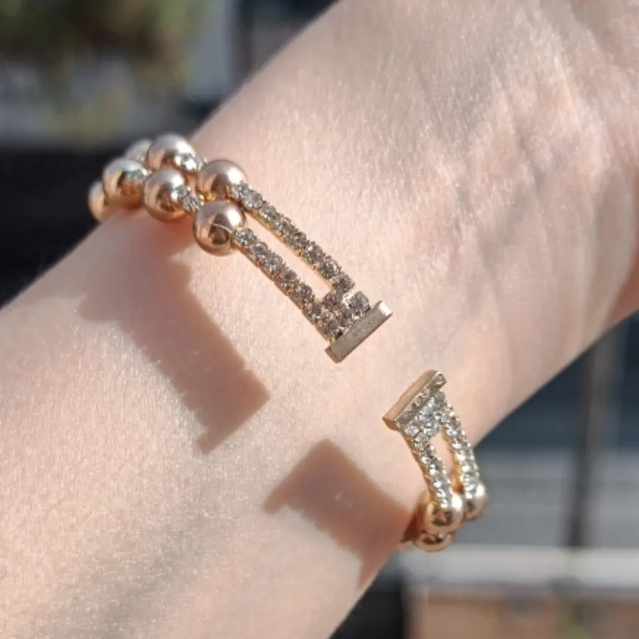 دستبند گوی طلایی وارداتی