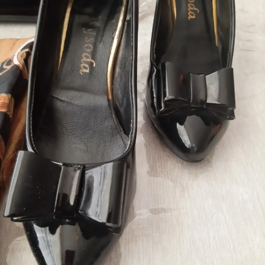 ست کیف وکفش ورنی