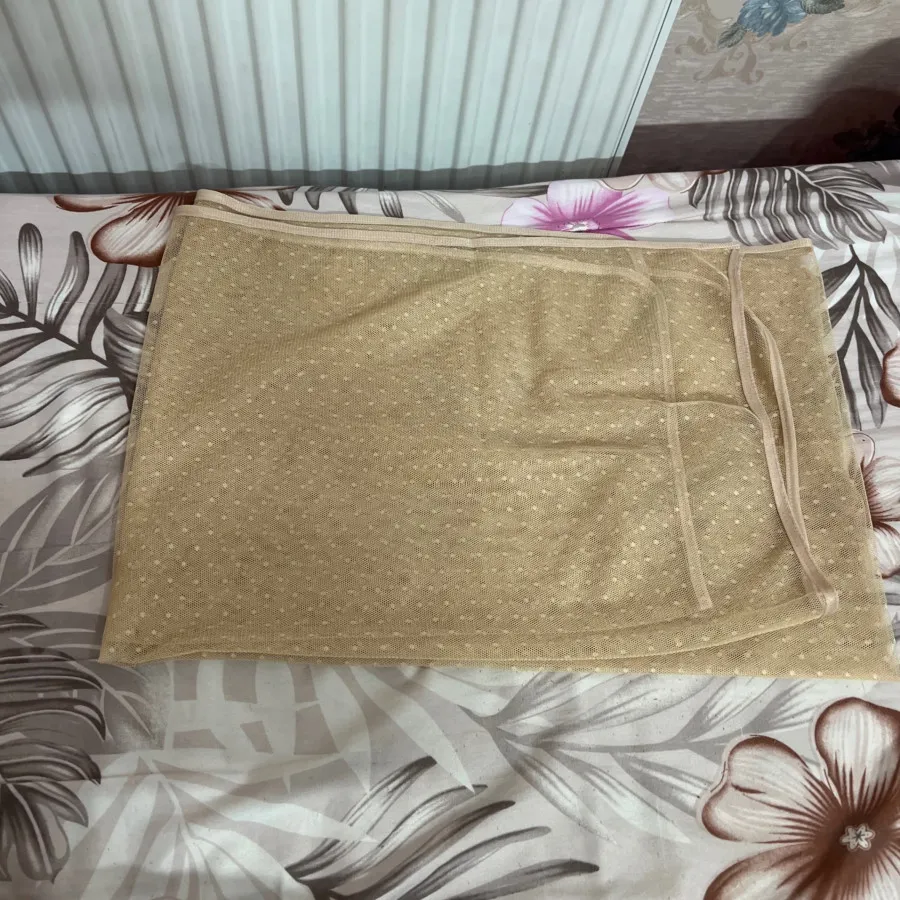 شال تور کرم رنگ توپ توپی