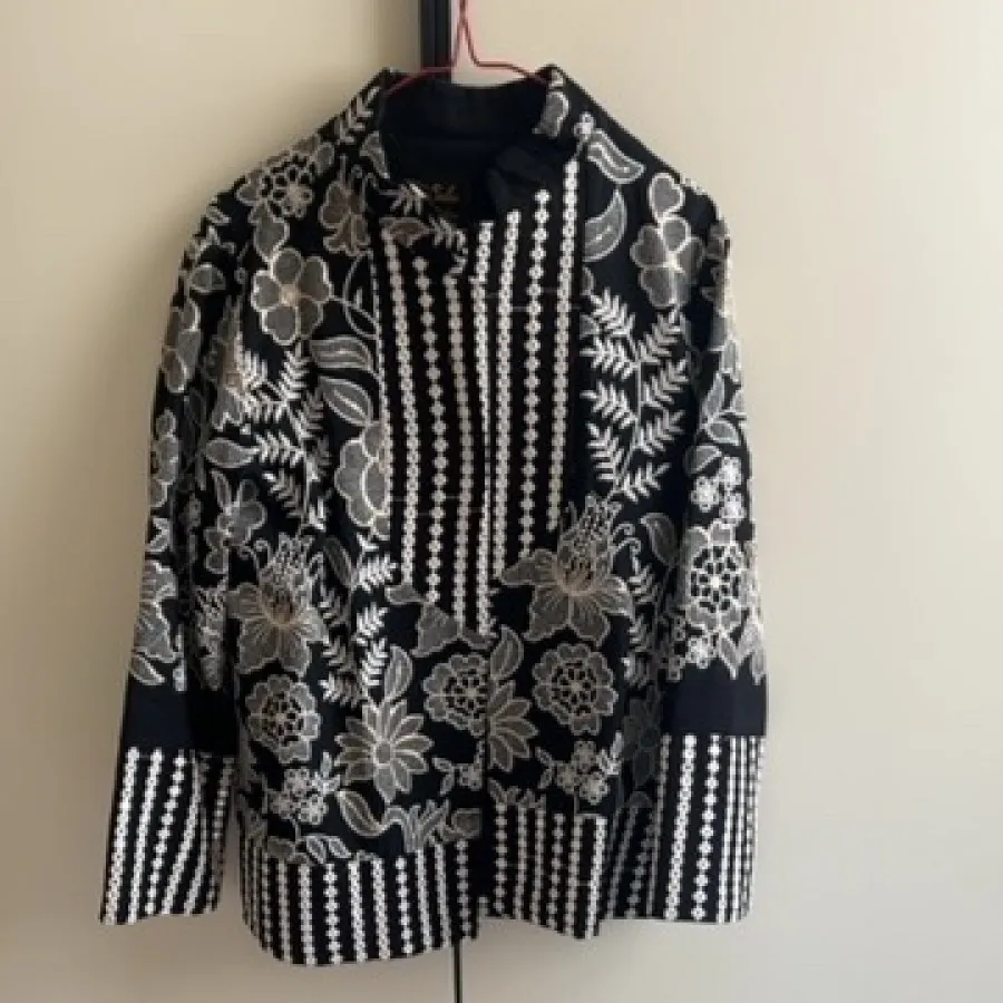 کت سوزن دوزی مشکی