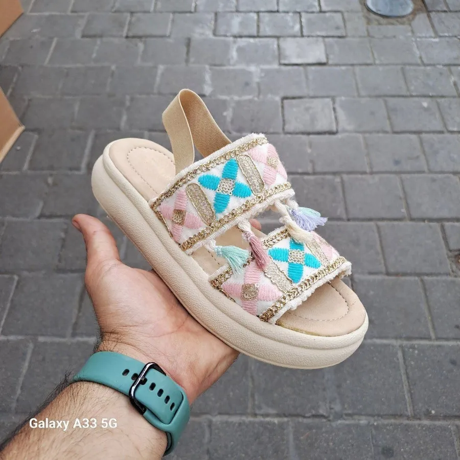 صندل جدید گلدوزی