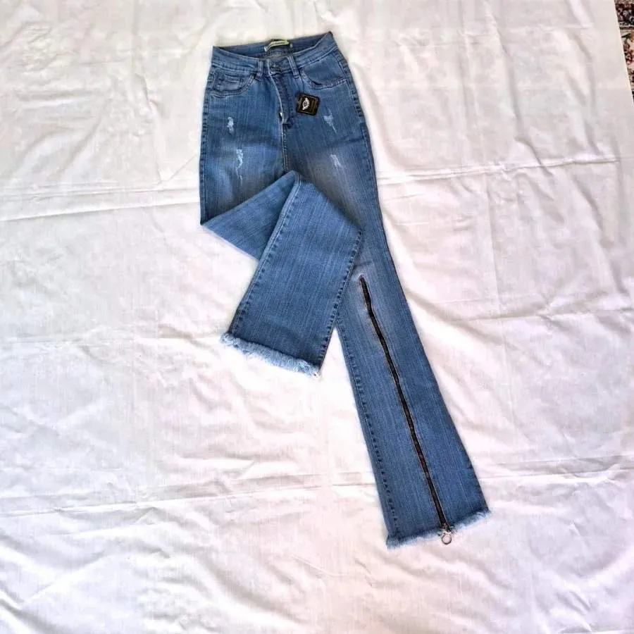 شلوار لی بوتکات فشن