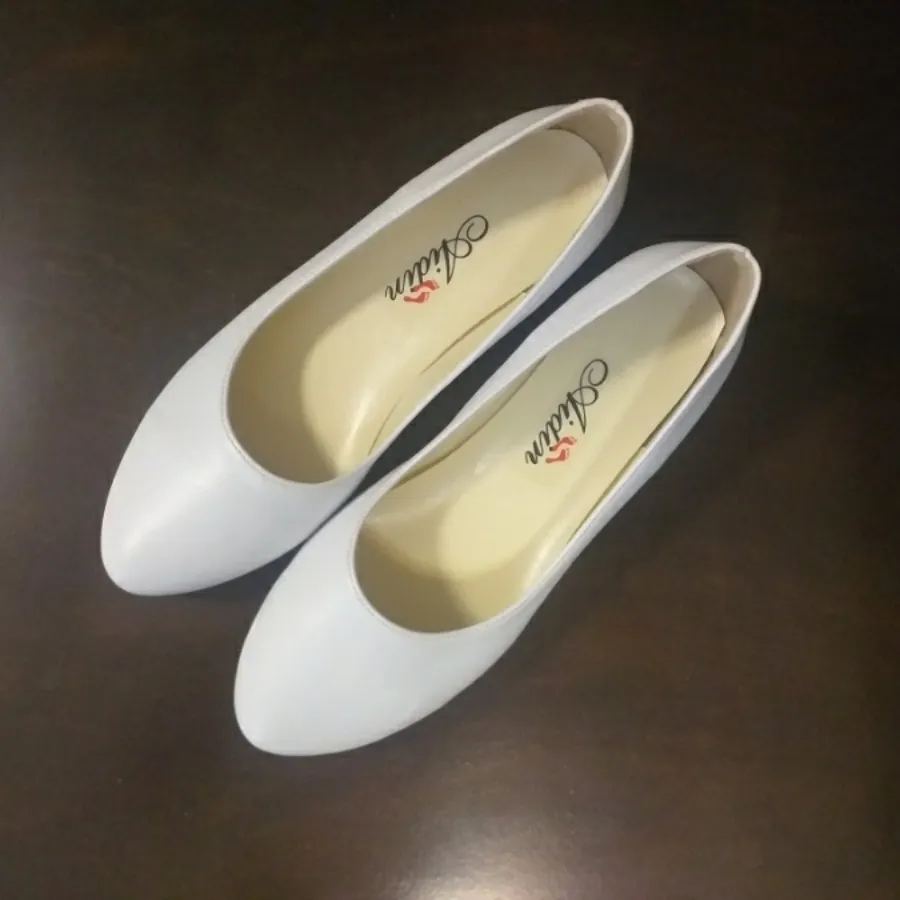 کفش تخت رسمی مجلسی سفید