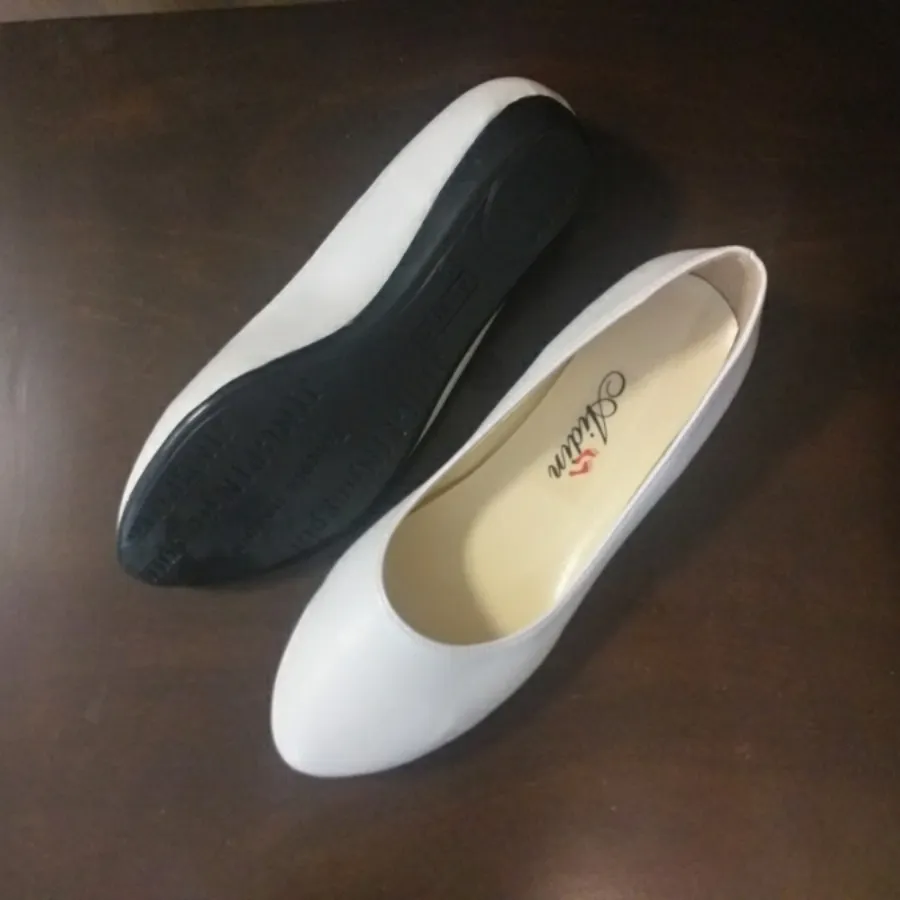 کفش تخت رسمی مجلسی سفید