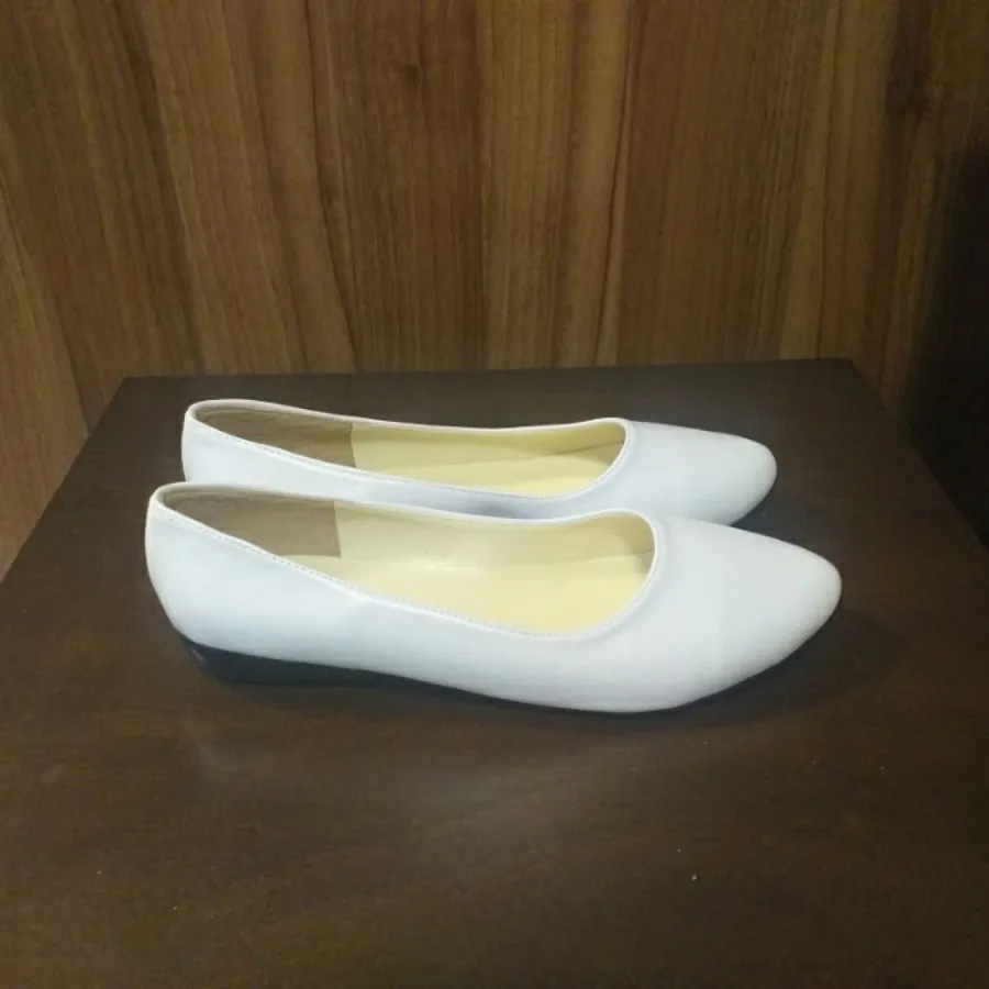 کفش تخت رسمی مجلسی سفید
