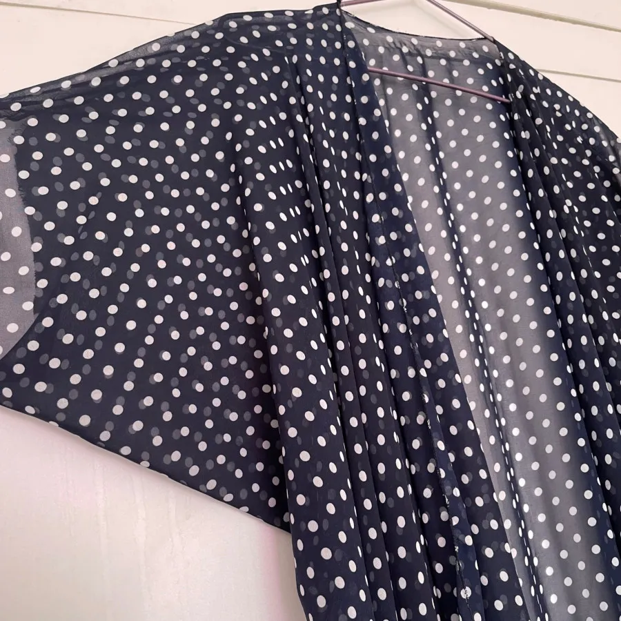 روپوش حریر خال خالی