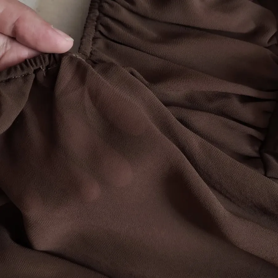 لباس مجلسی قهوه ای کشی