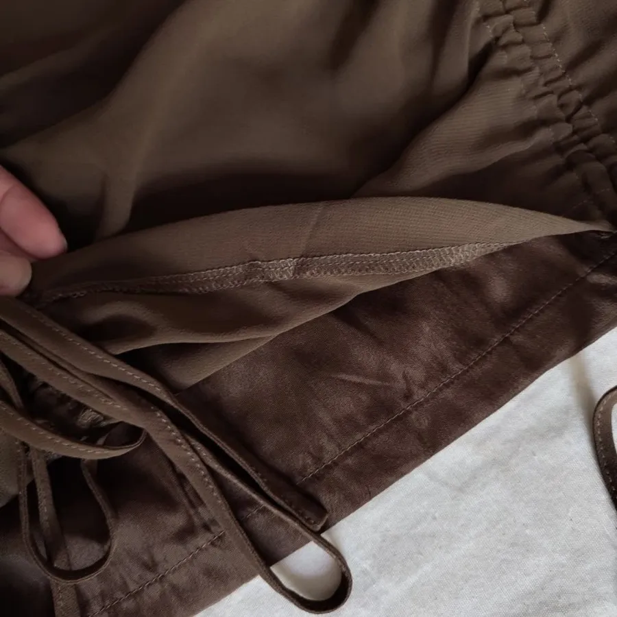 لباس مجلسی قهوه ای کشی