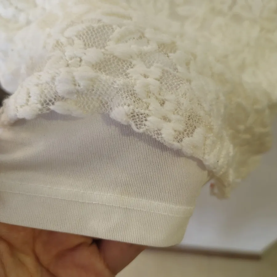 بلوز یقه دلبری گیپور ترک