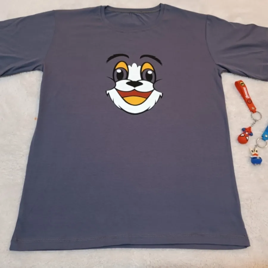 تیشرت نخپنبه لانگ کارتونی