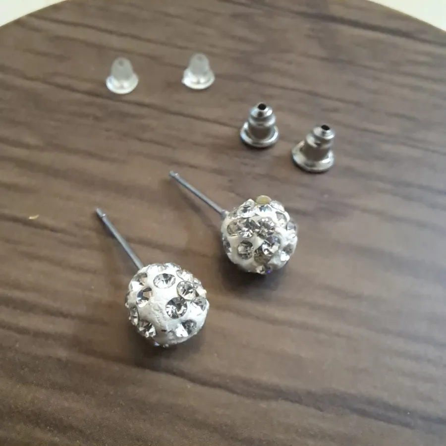 گوشواره مجلسی نگین توپی