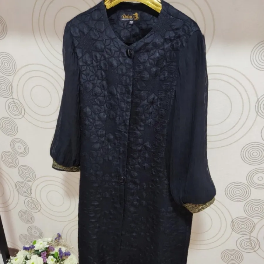 مانتو مشکی مجلسی