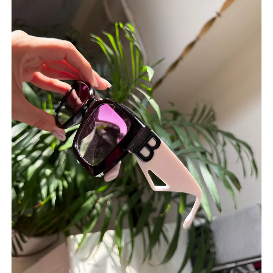 عینک بالنسیگا سفید مشکی