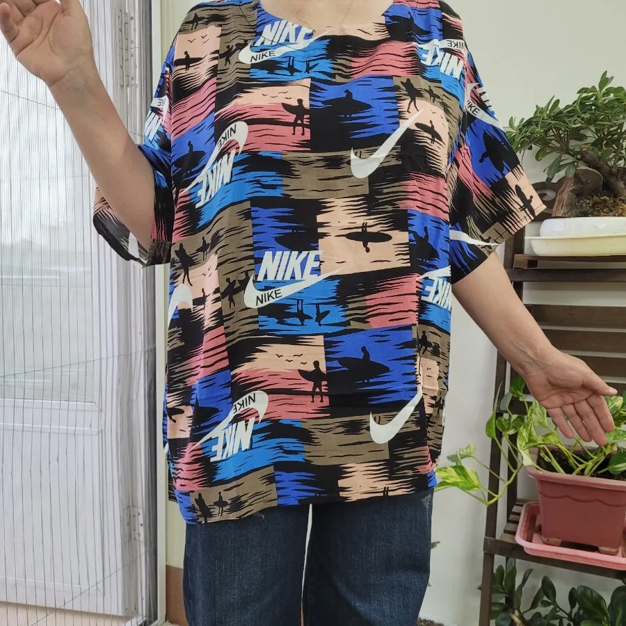 تیشرت نخی باکسی