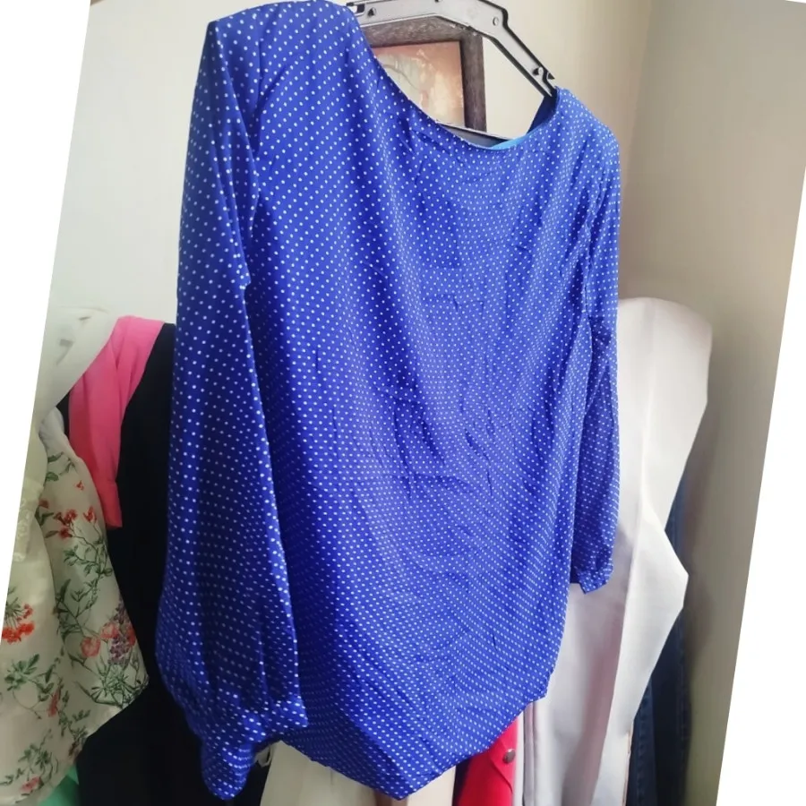 پیراهن حریر خال خالی