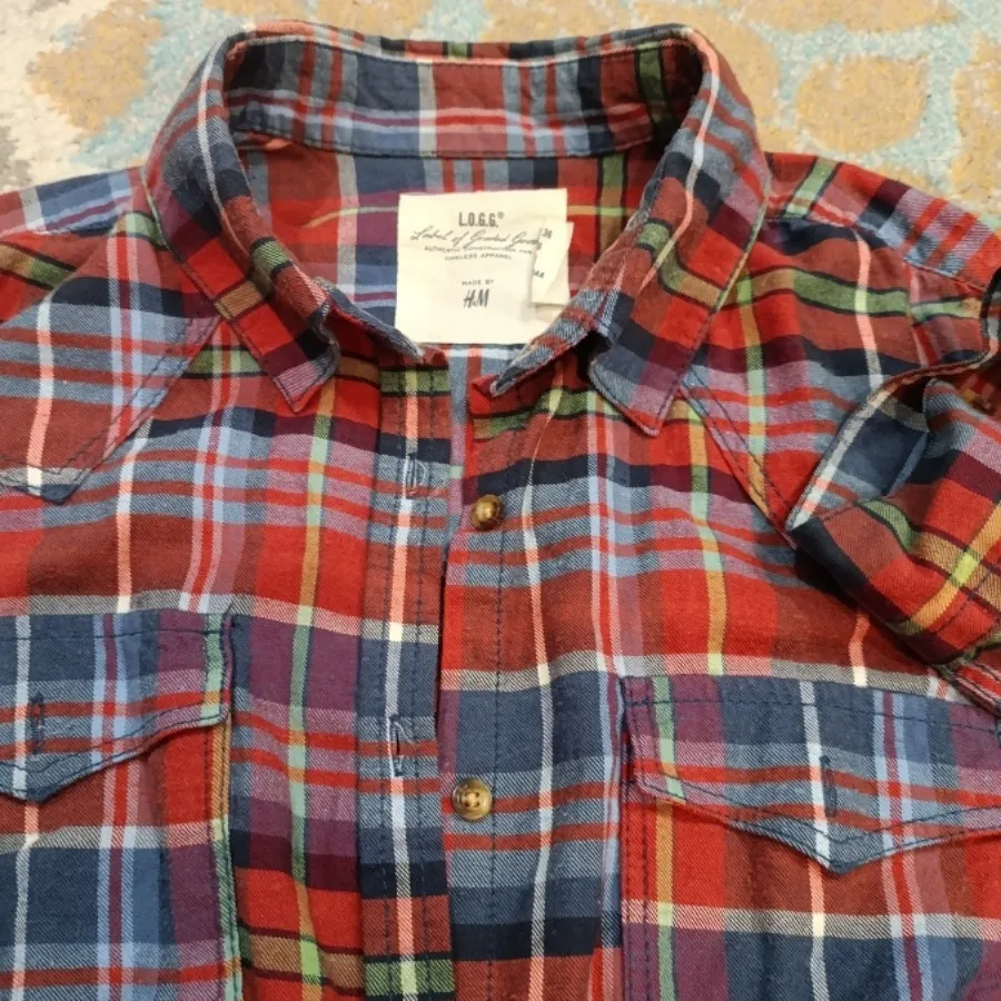 پیراهن چهارخونه hm