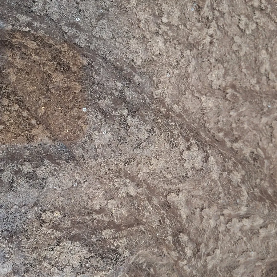 پارچه دانتل پولک دوزی