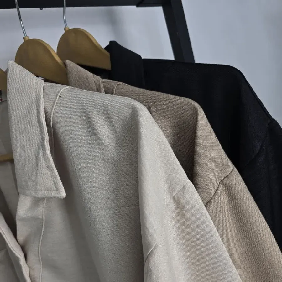 شومیز دکمه چوبی