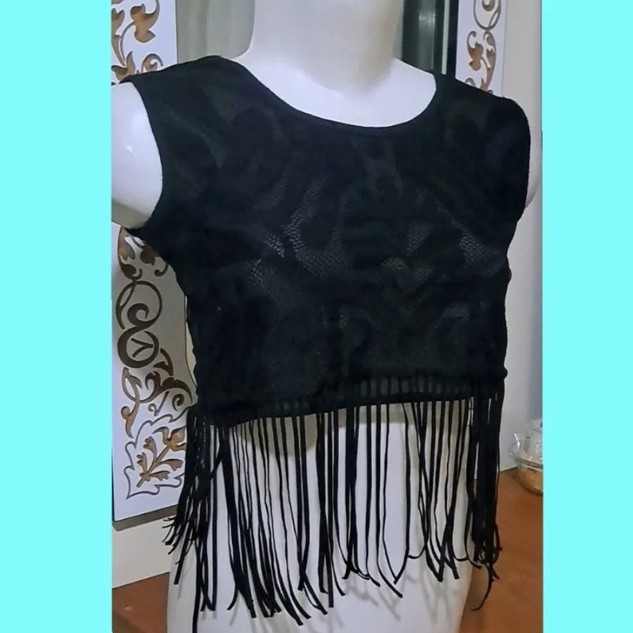 نیم تنه تور مشکی