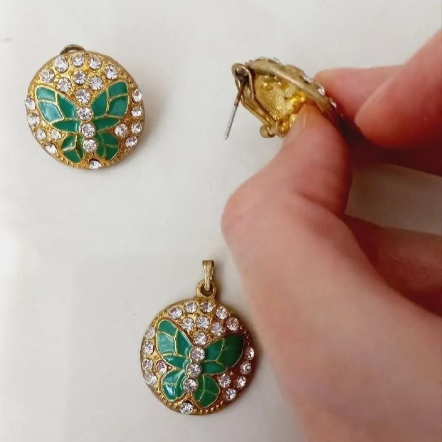 نیم ست نگین دار