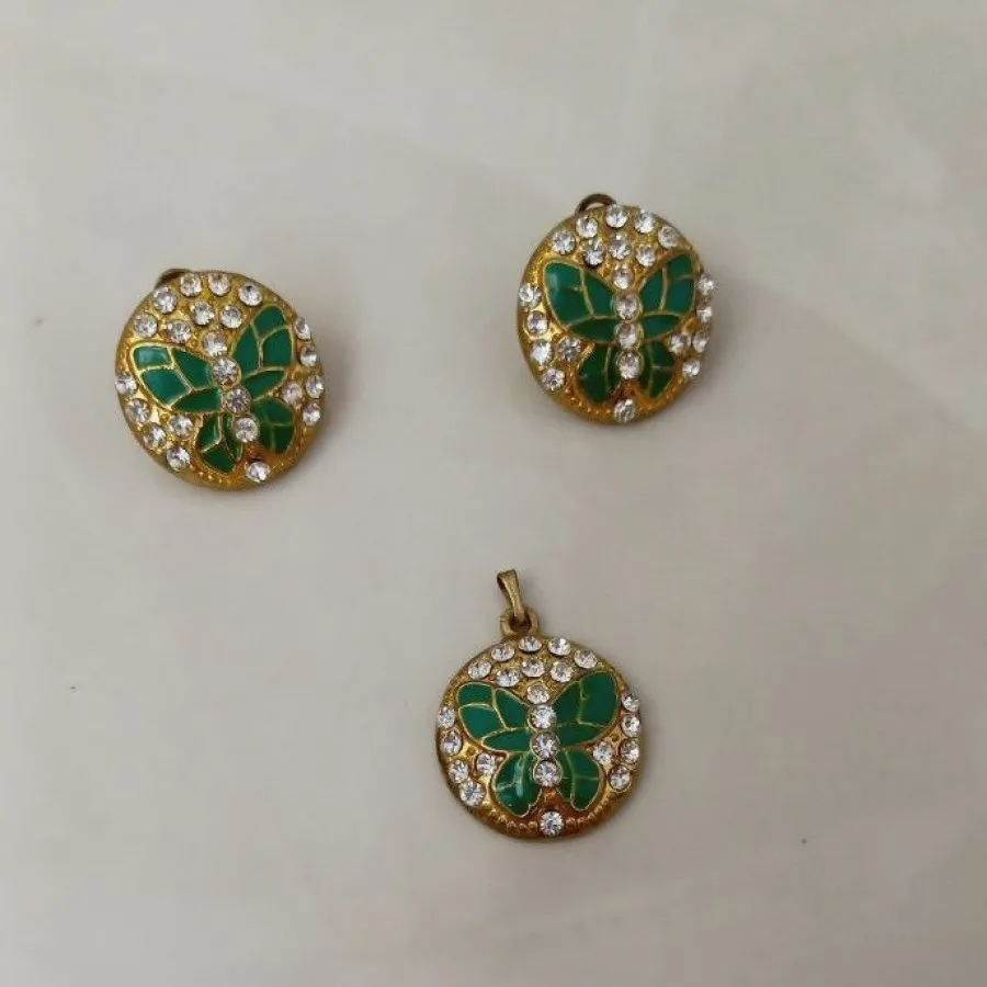 نیم ست نگین دار