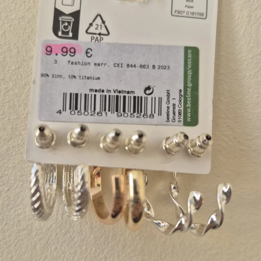 سه جفت گوشواره برند