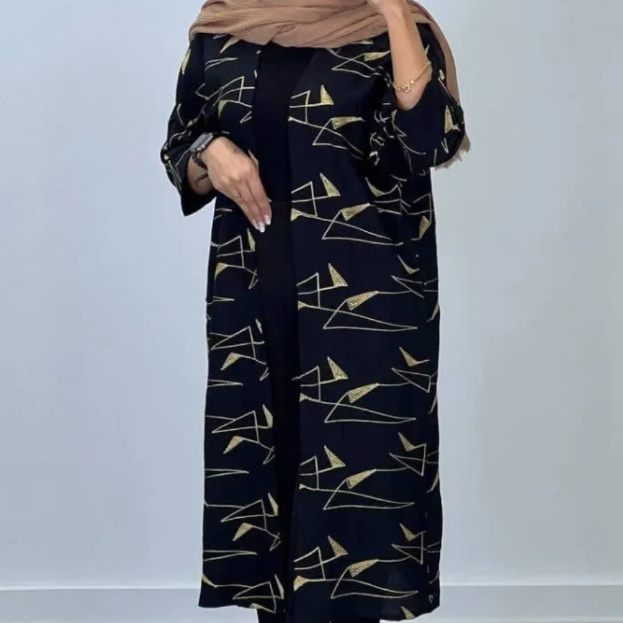 مانتو بلند گلدار خنک