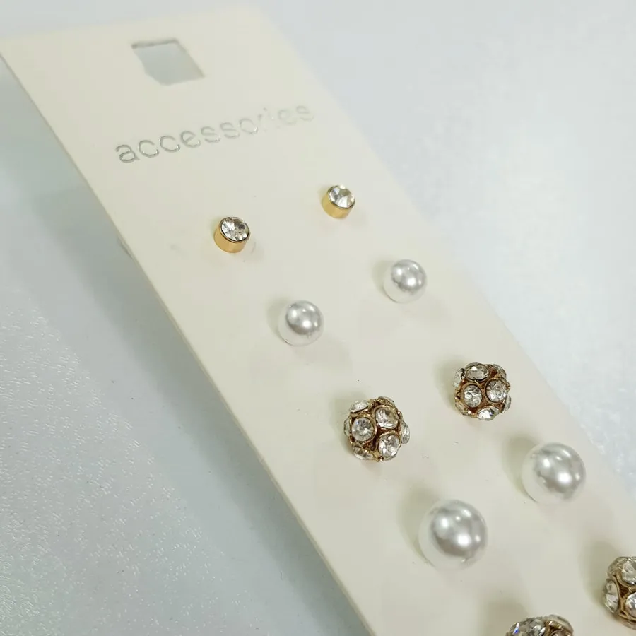 پک گوشواره میخی طلایی