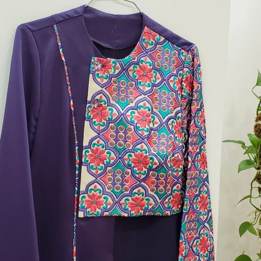 مانتو مزونی سوزن دوزی