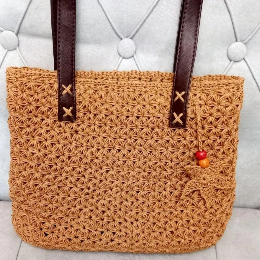 ست کلاه کیف ساحلی کنفی