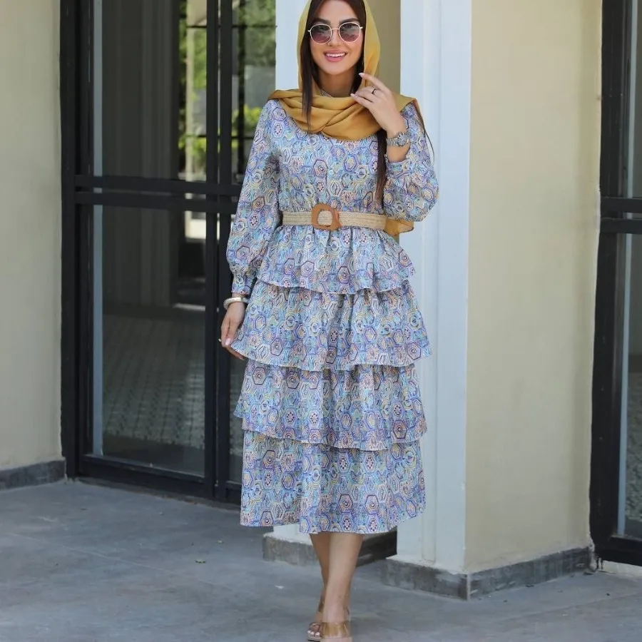 پیراهن طبقه ای تابستونی