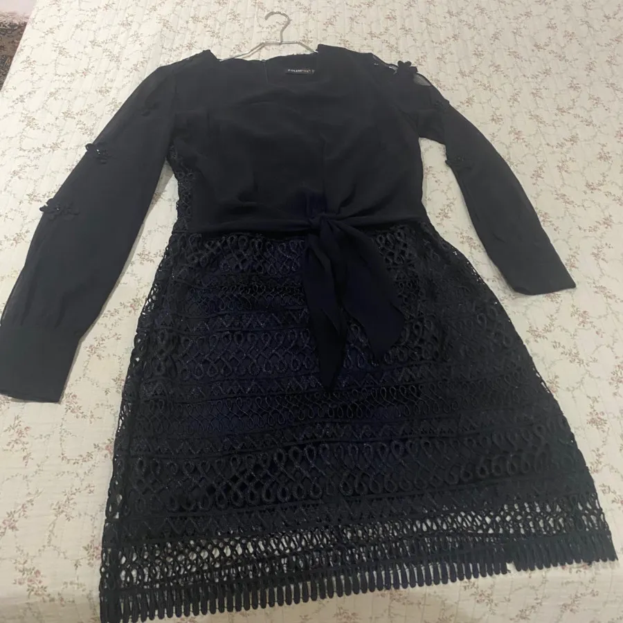 پیراهن گیپور حریر