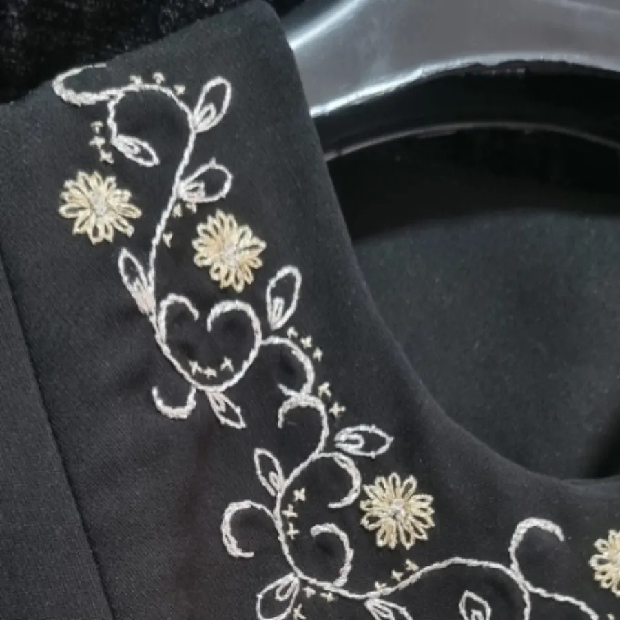 کت کرپ کنزو گلدوزی با دست